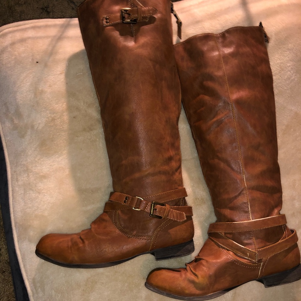 Tall Tan Boots